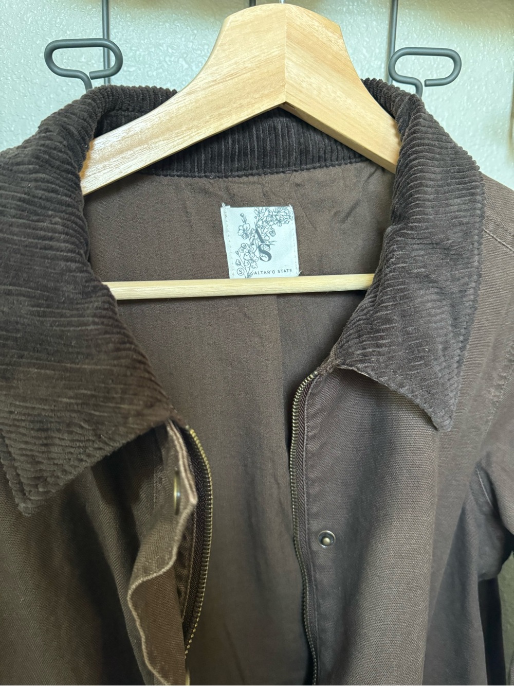 Altar’d State Brown Barn Jacket - Picture 2 of 2